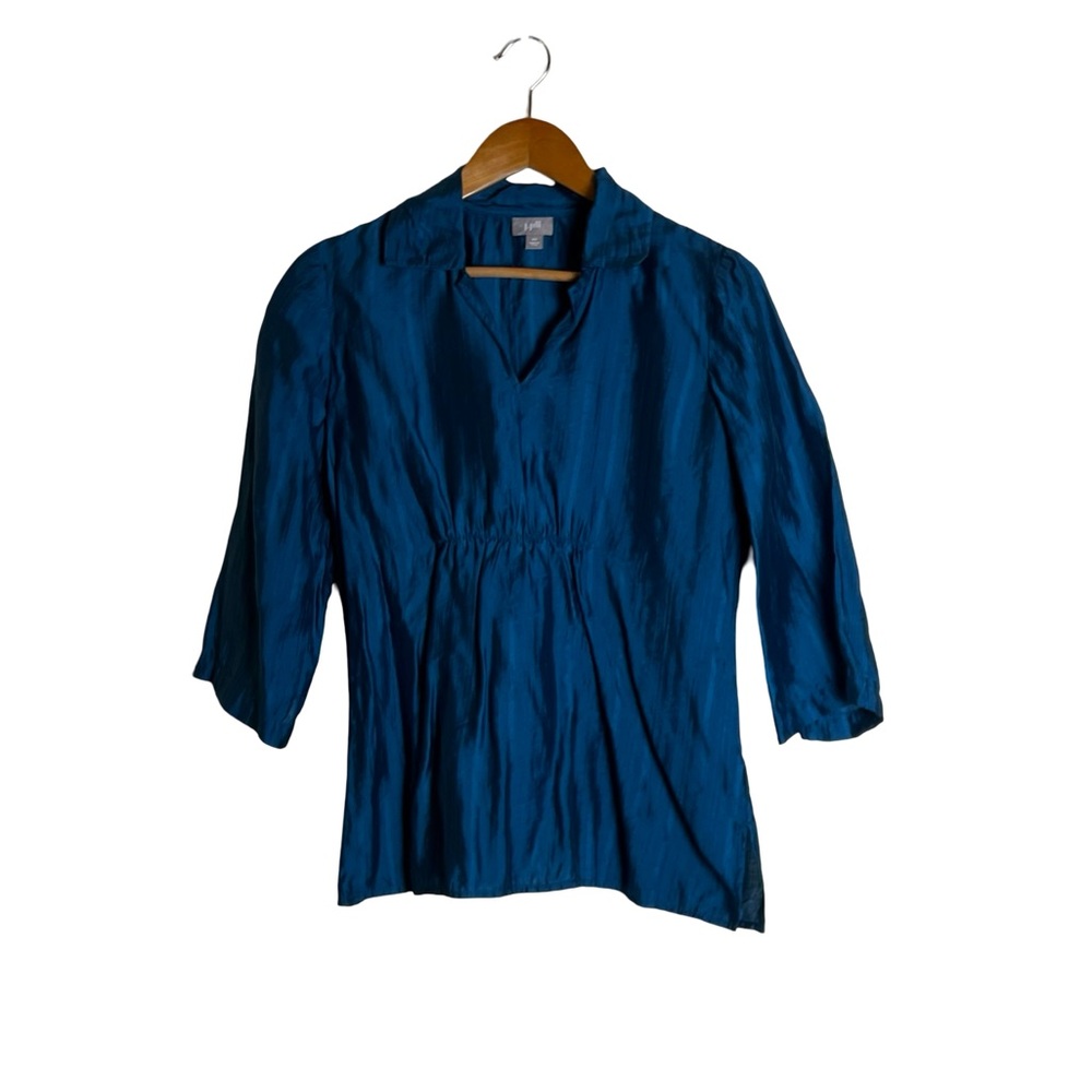 J. Jill blue lyocell light weight blouse. Size xs